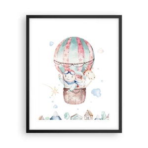 Affiche dans un cadre noir - Poster - Nous serons de retour bientôt! - 40x50 cm