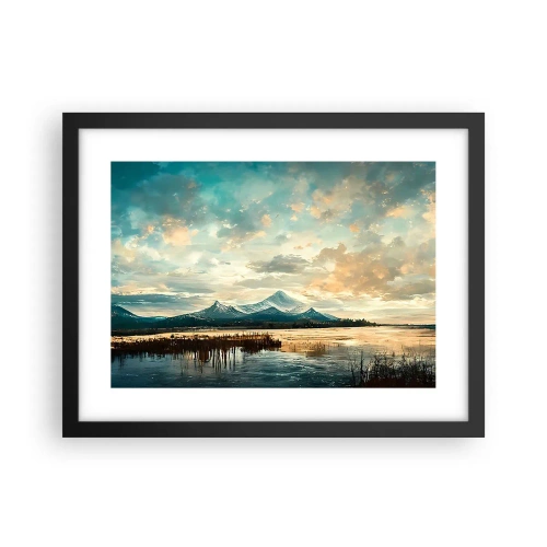 Affiche dans un cadre noir - Poster - Sous la protection du ciel - 40x30 cm