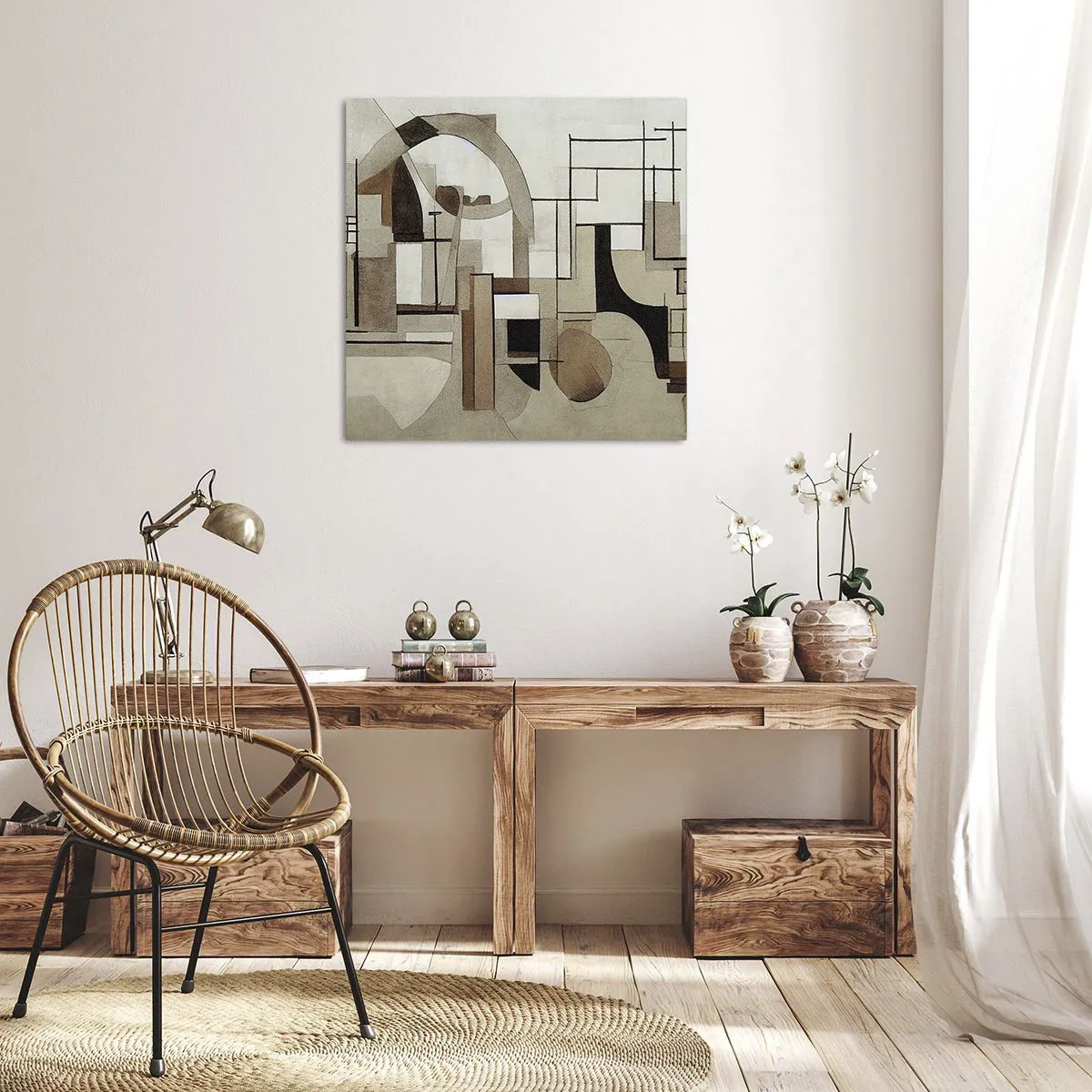 Impression sur toile - Image sur toile - Paysage urbain 2.0 - 60x60 cm