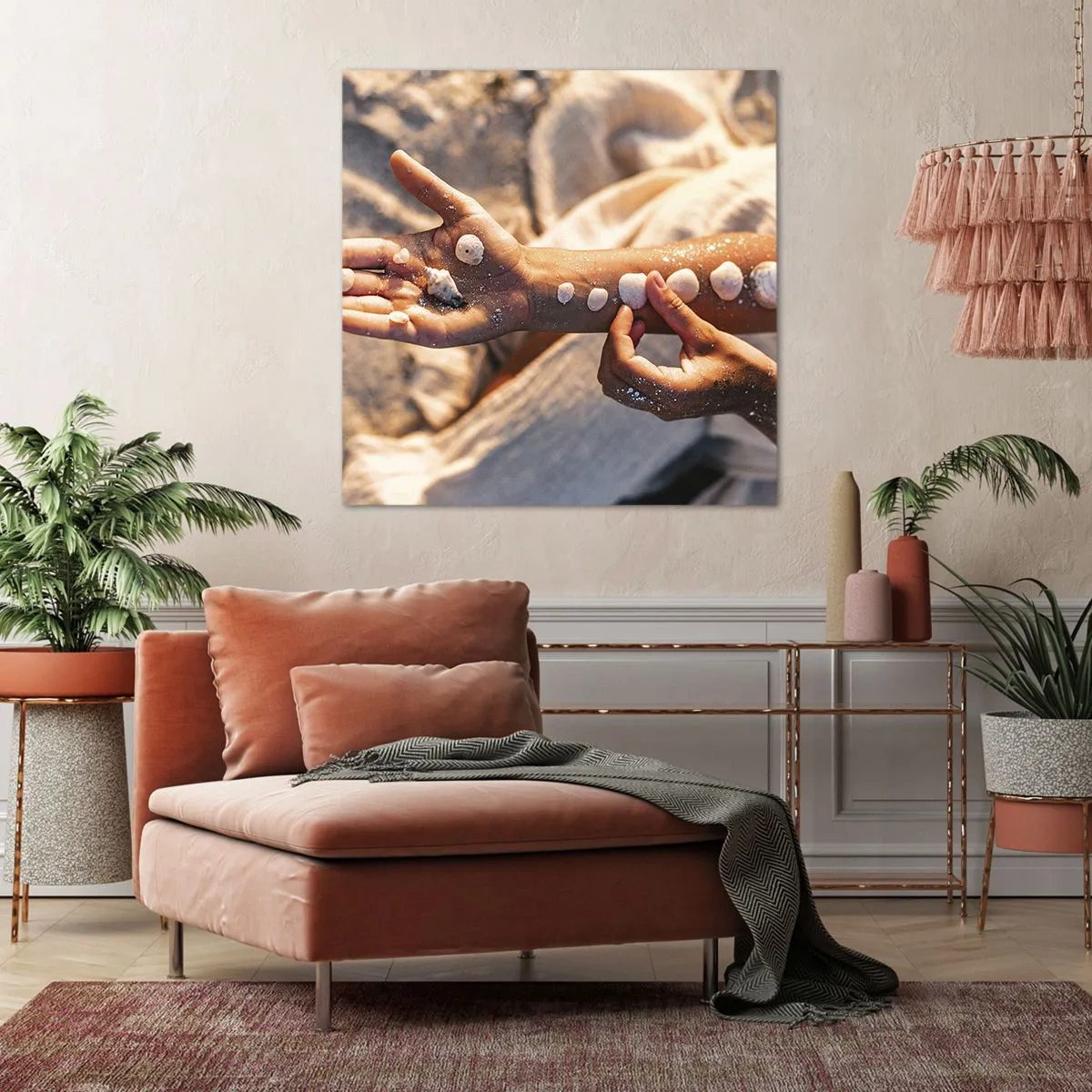 Impression sur toile - Image sur toile - La beauté à portée de main - 50x50 cm