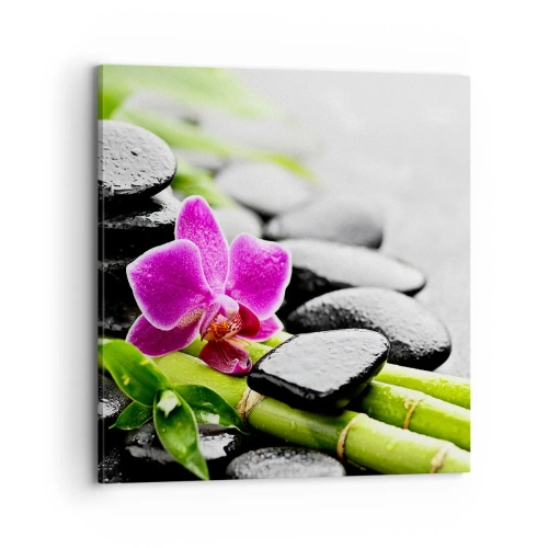 Impression sur toile - Image sur toile - Dans un équilibre de calme - 70x70 cm