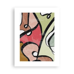 Affiche - Poster - Pirouettes parmi les couleurs - 30x40 cm