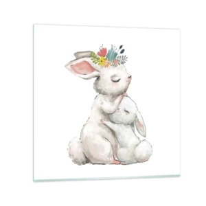 Impression sur verre - Image sur verre - Maman irremplaçable - 60x60 cm