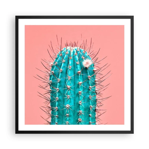 Affiche dans un cadre noir - Poster - Juste regarde - 60x60 cm