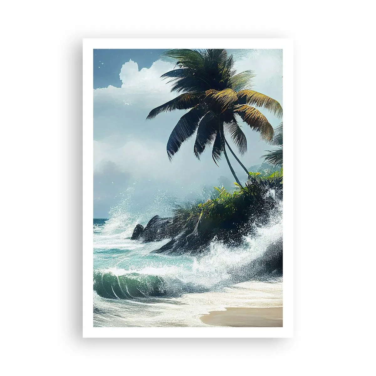 Affiche - Poster - Sur une côte tropicale - 70x100 cm