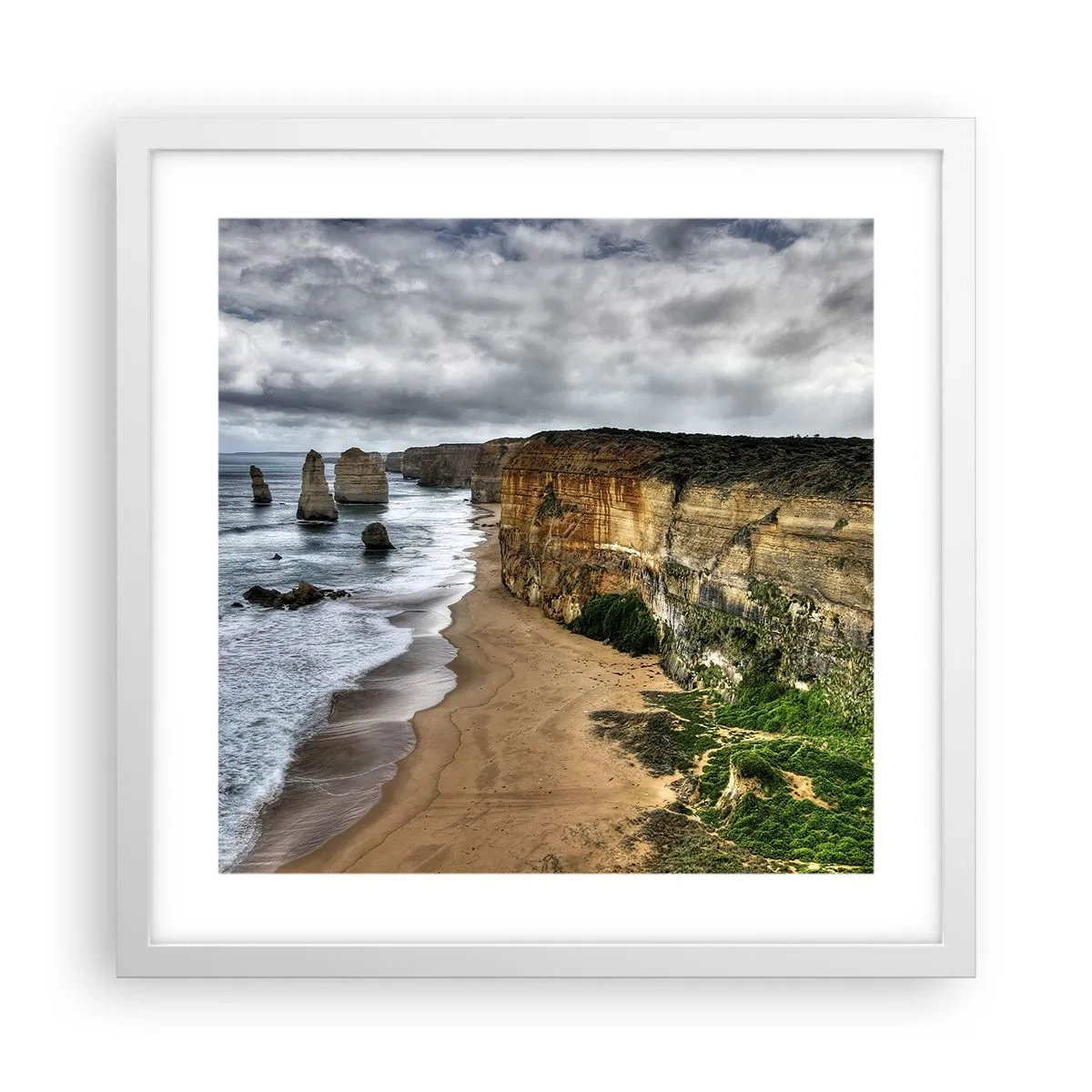 Affiche dans un cadre blanc - Poster - Beauté brute - 40x40 cm