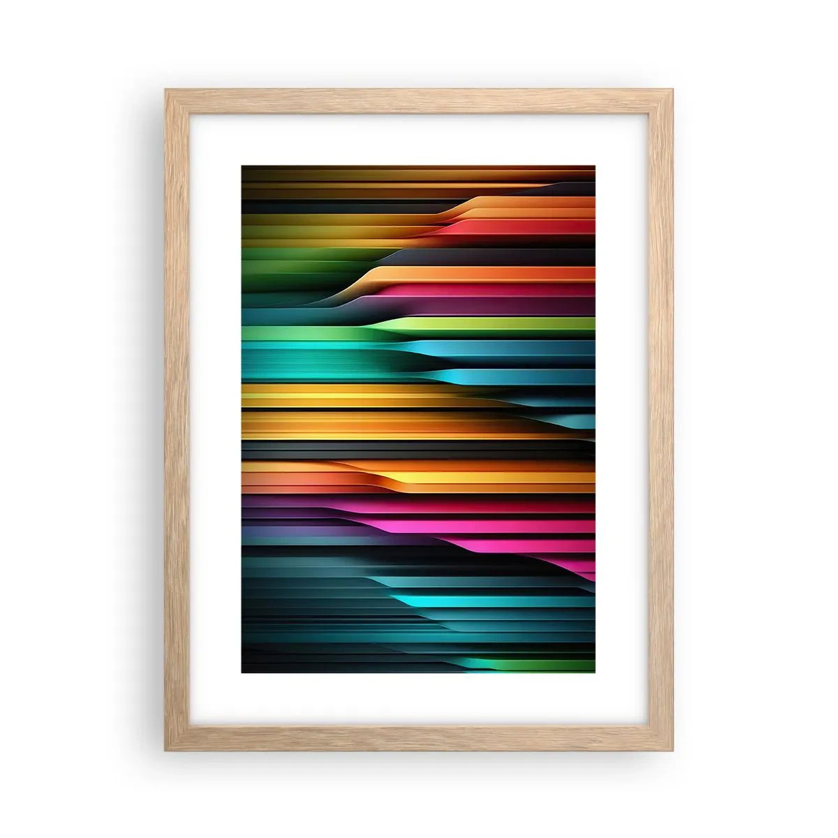 Affiche dans un chêne clair - Poster - Un organe de lumière - 30x40 cm