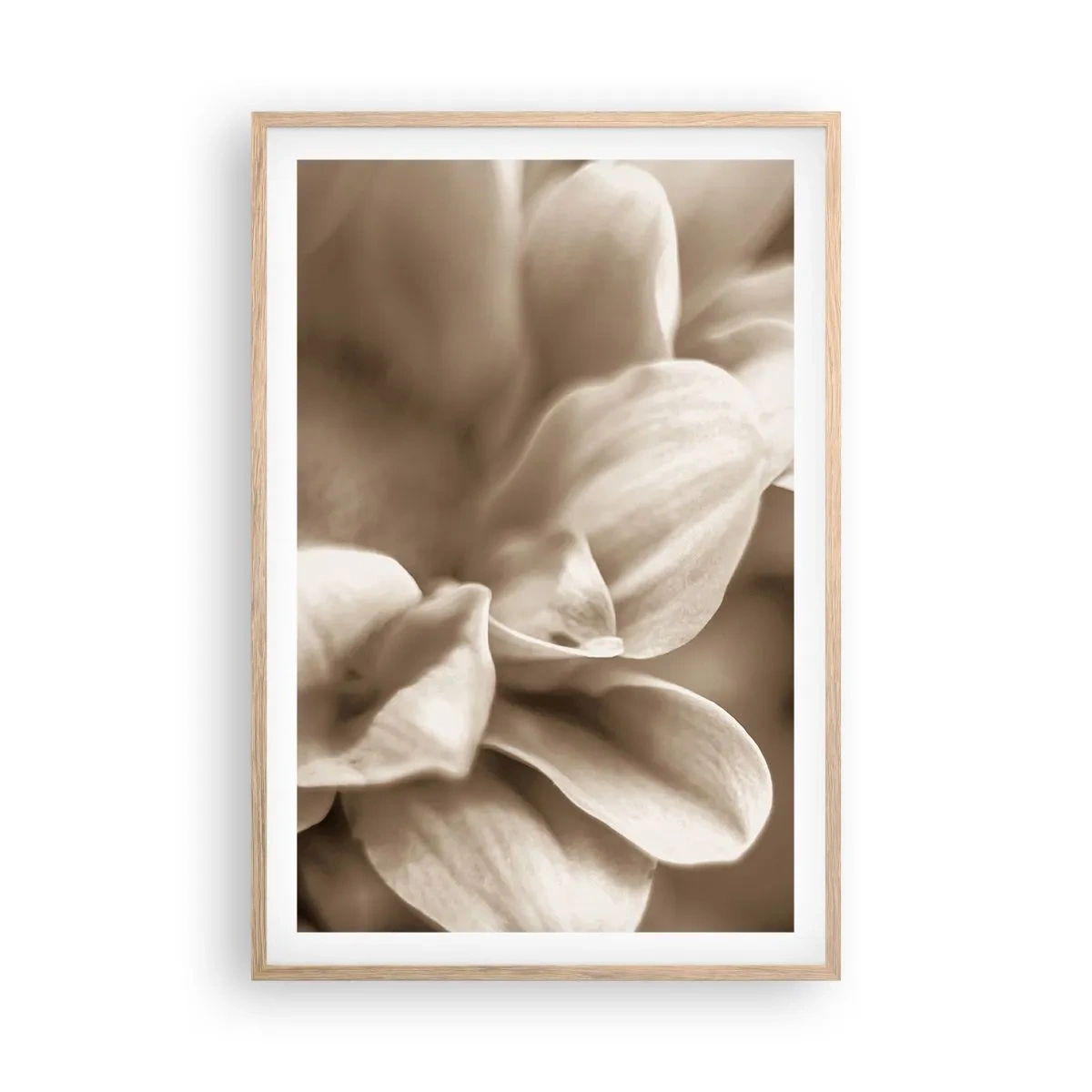 Affiche dans un chêne clair - Poster - Doux comme un sourire - 61x91 cm