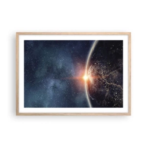 Affiche dans un chêne clair - Poster - Dans une nouvelle perspective - 70x50 cm