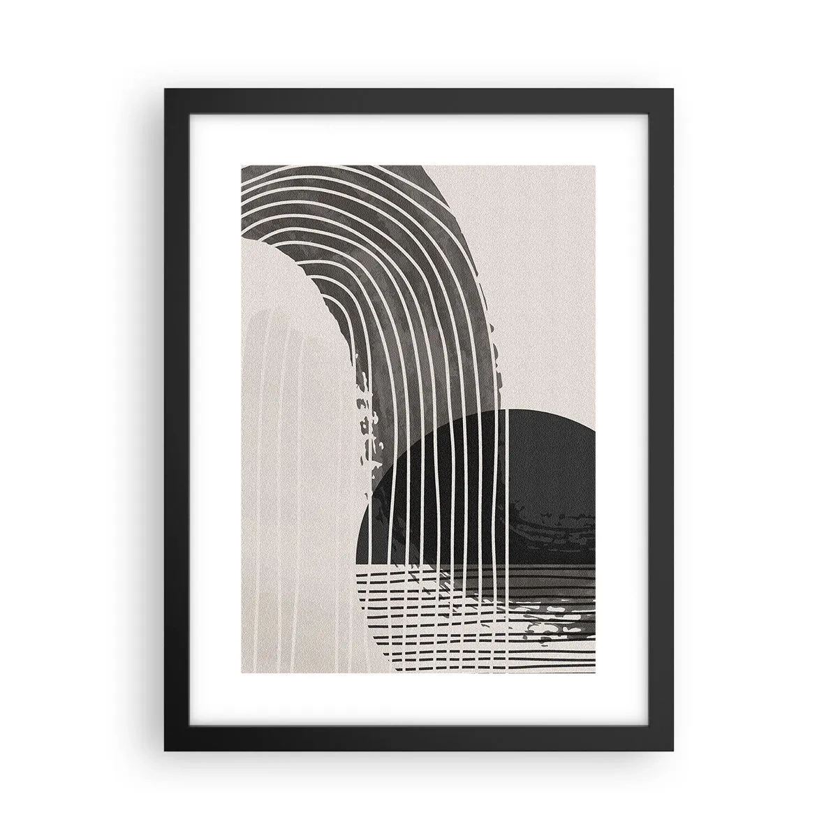 Affiche dans un cadre noir - Poster - Aller et retour - 30x40 cm