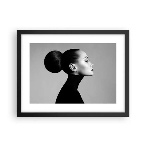 Affiche dans un cadre noir - Poster - Néfertiti moderne - 40x30 cm