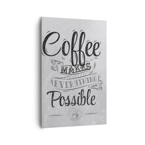 Impression sur toile - Image sur toile - Comment ne pas aimer le café maintenant - 80x120 cm