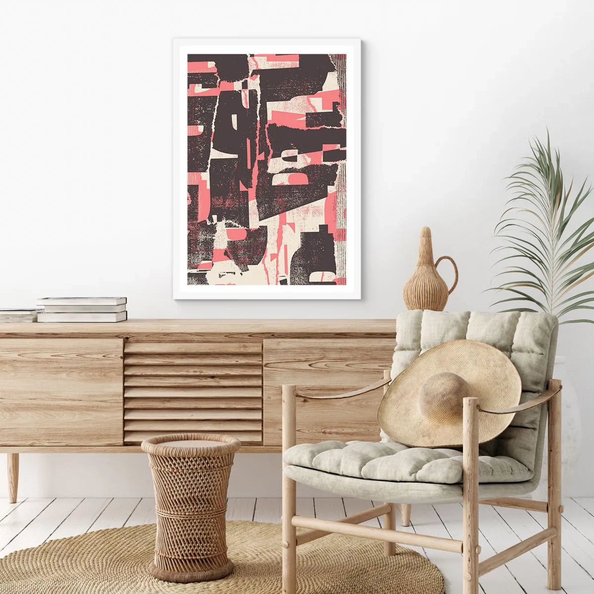 Affiche dans un cadre blanc - Poster - Tout ce tapage - 40x50 cm