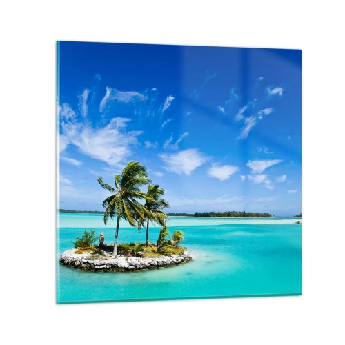 Impression sur verre - Image sur verre - Paradis sur Terre - 30x30 cm