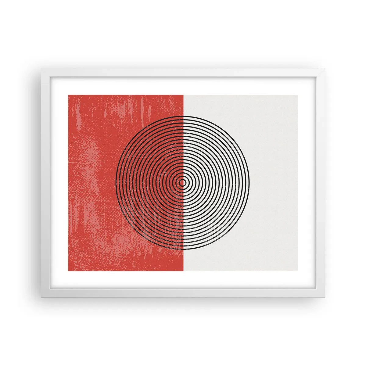 Affiche dans un cadre blanc - Poster - Dans le mille - 50x40 cm