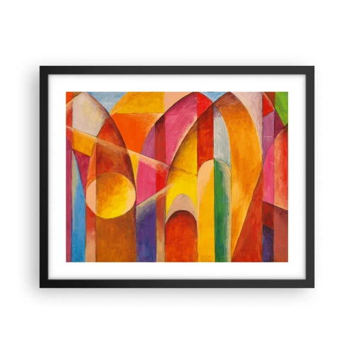 Affiche dans un cadre noir - Poster - Cathédrale du soleil - 50x40 cm