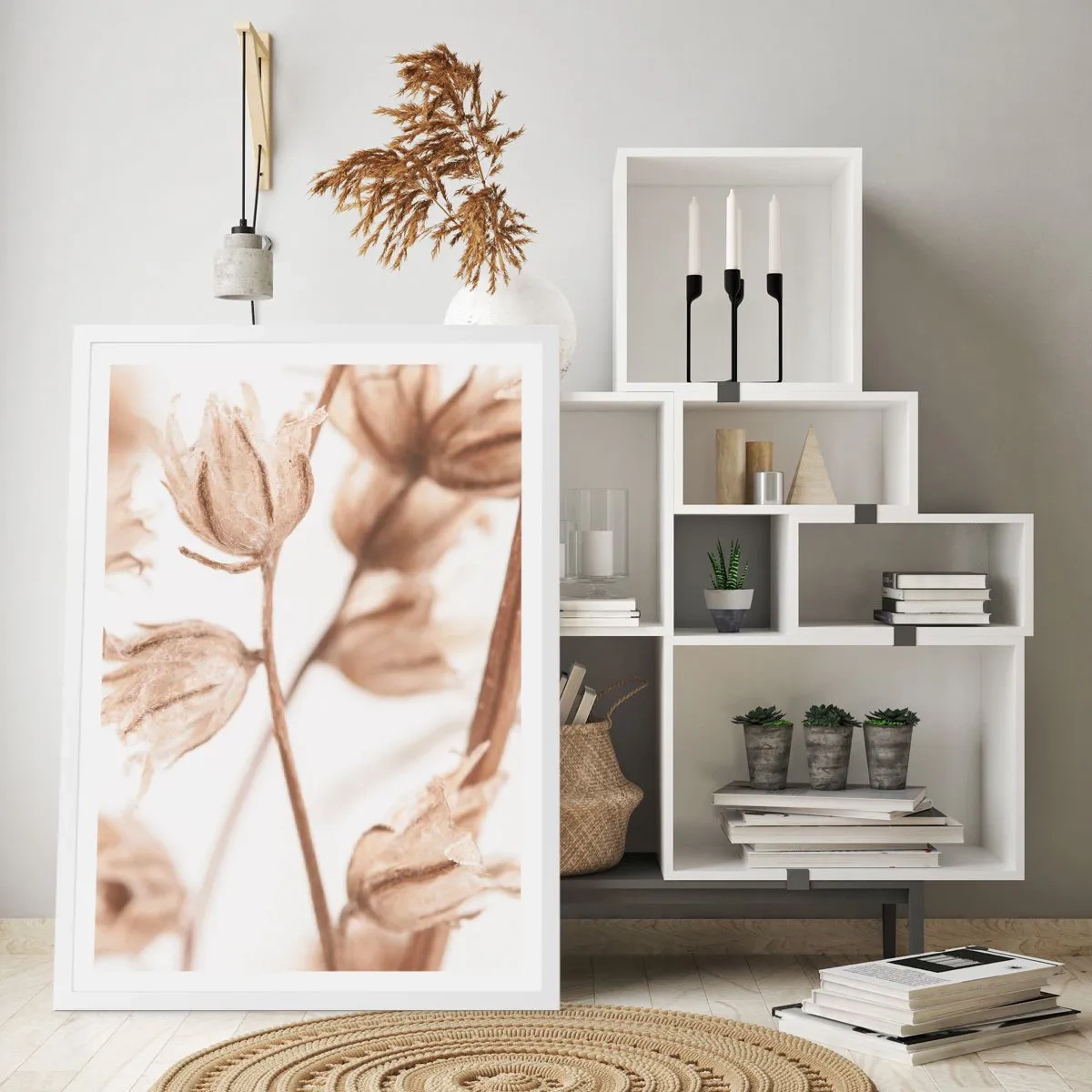 Affiche dans un cadre blanc - Poster - Ils appellent à la fin de l'été - 50x70 cm