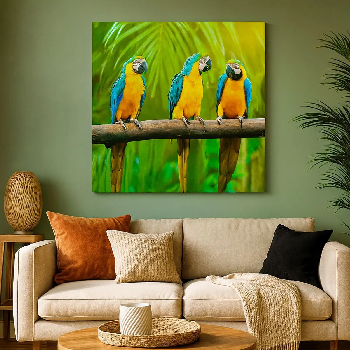 Impression sur toile - Image sur toile - Et avez-vous entendu qu'elle ...? - 30x30 cm