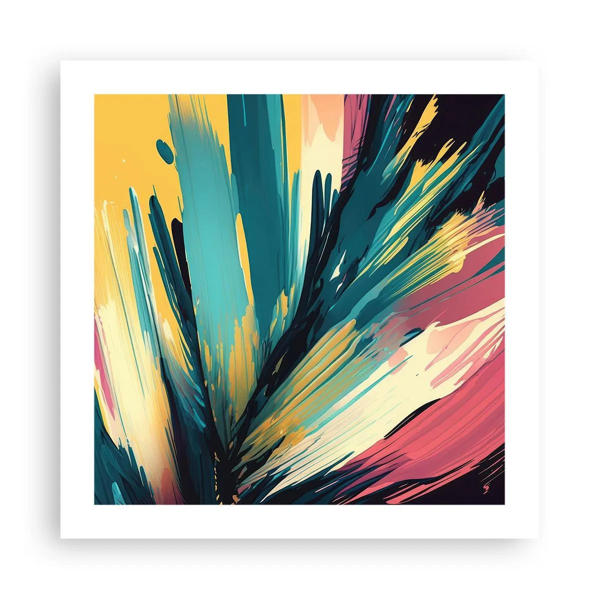 Affiche - Poster - Composition – une explosion de joie - 50x50 cm