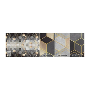 Échantillon de Papier Peint Premium Sand - Composition de diamants - Abstraction, Morceau, Graphique - 100x30 cm