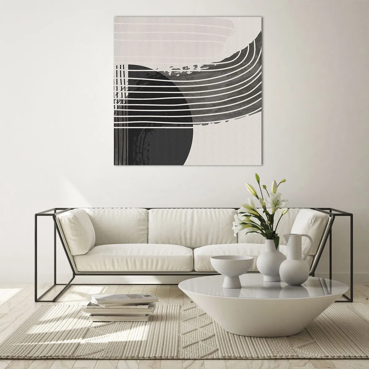 Impression sur verre - Image sur verre - Aller et retour - 60x60 cm