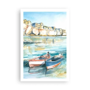 Affiche - Poster - Paysage dans l'azur - 61x91 cm