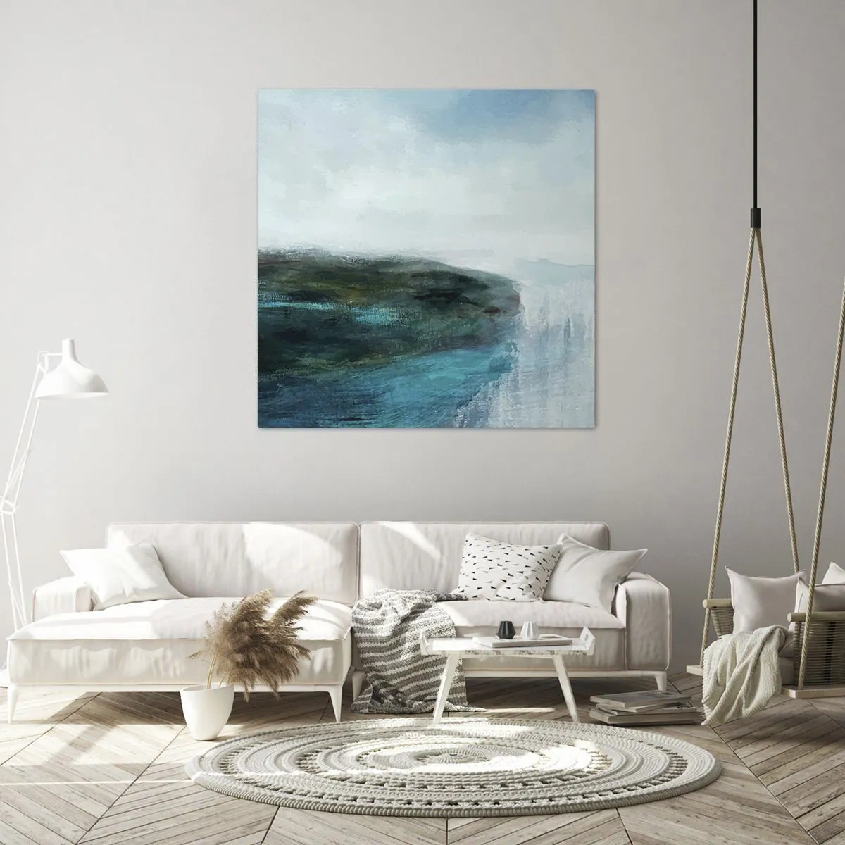 Impression sur toile - Image sur toile - Abstraction nautique - 70x70 cm