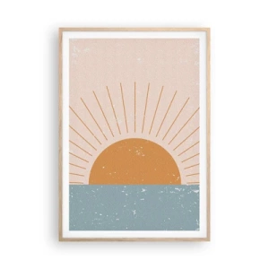 Affiche dans un chêne clair - Poster - Un miracle au quotidien - 70x100 cm