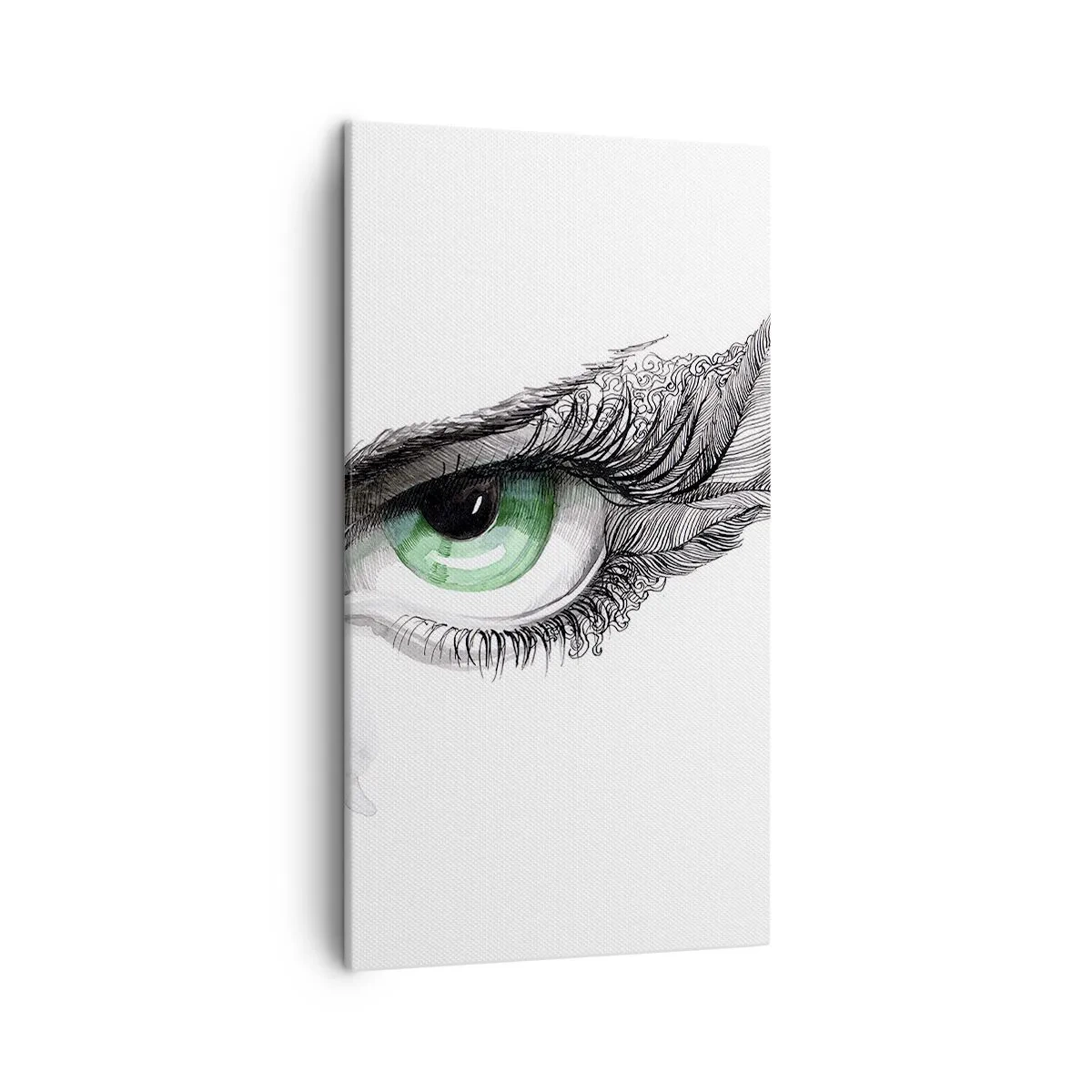 Impression sur toile - Image sur toile - Belle et prête à l'attaque - 45x80 cm