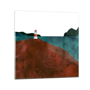 Impression sur verre - Image sur verre - En regardant la mer - 50x50 cm