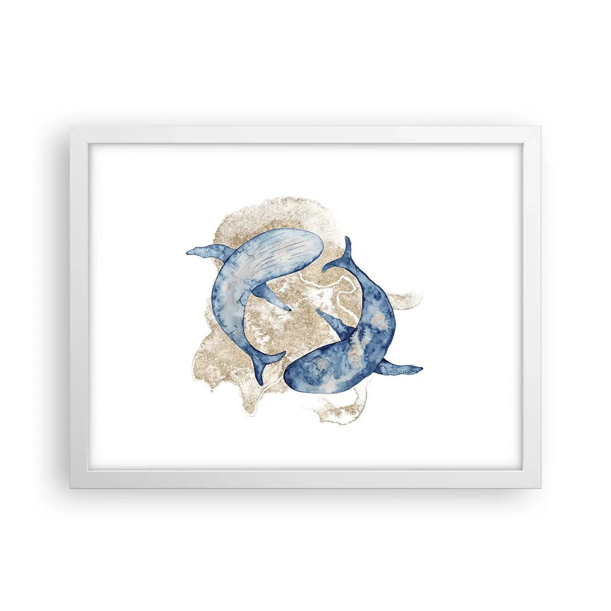 Affiche dans un cadre blanc - Poster - Amis ou amoureux? - 40x30 cm