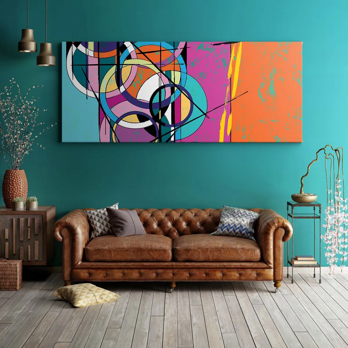 Impression sur toile - Image sur toile - Roues sur roues - 90x30 cm