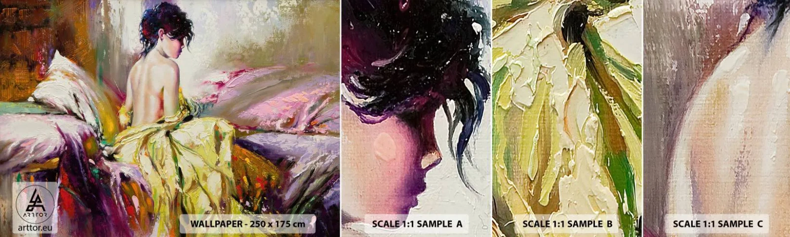 Échantillon De Papier Peint Standard Eco - Entre les lèvres et le bord de la tasse - Femme, Corps, Morceau - 100x30 cm