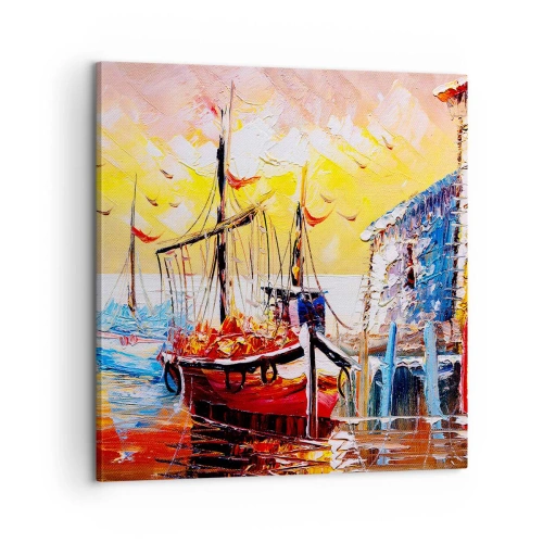 Impression sur toile - Image sur toile - Bon retour - 60x60 cm