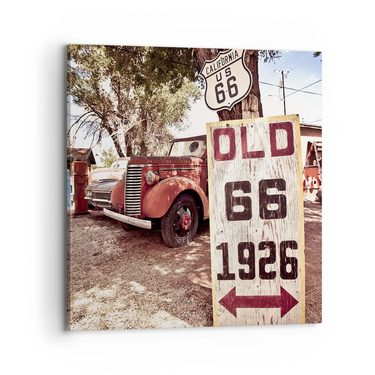 Impression sur toile - Image sur toile - La légende de la province américaine - 70x70 cm