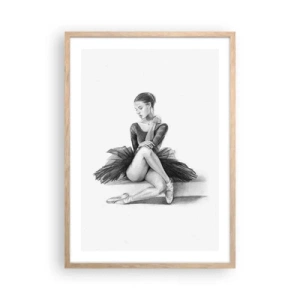 Affiche dans un chêne clair - Poster - Envoutée par la danse - 50x70 cm