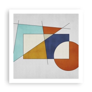 Affiche - Poster - Abstraction : plaisir moderniste - 60x60 cm
