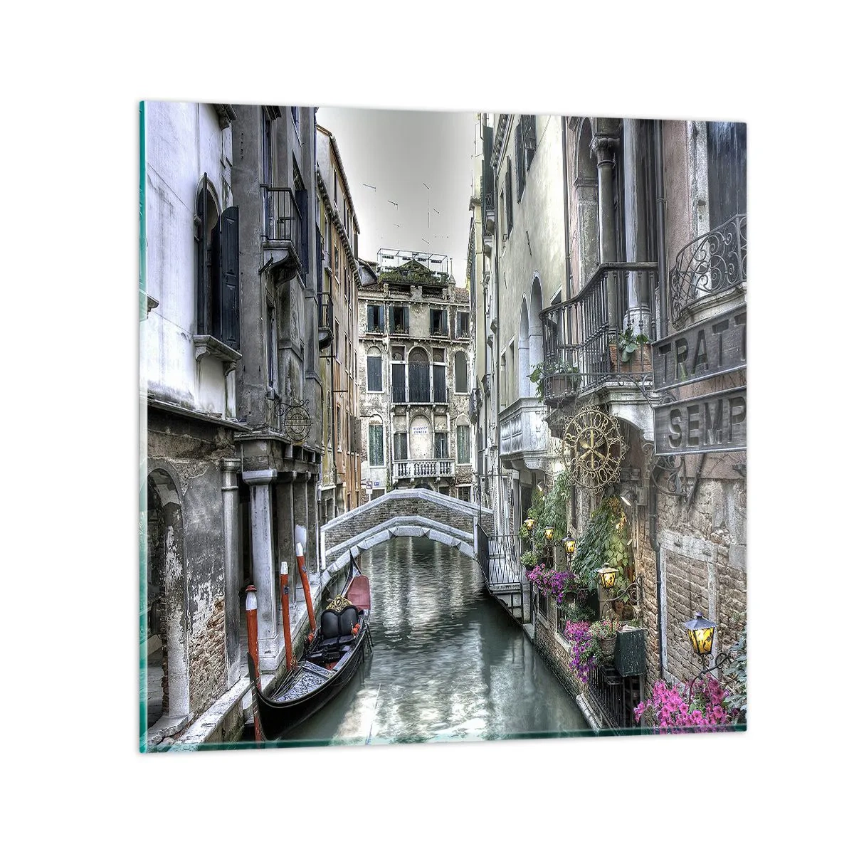 Impression sur verre - Image sur verre - Pendant des siècles dans une réflexion silencieuse - 70x70 cm