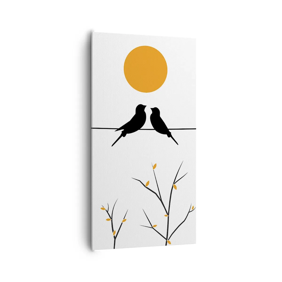 Impression sur toile - Image sur toile - Soirée pour rossignols - 65x120 cm