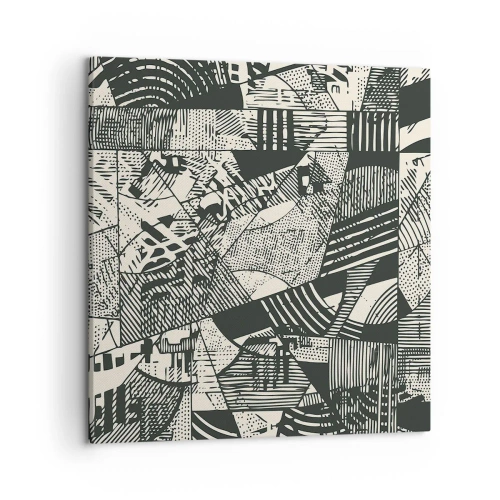 Impression sur toile - Image sur toile - Dynamique du modernisme - 50x50 cm