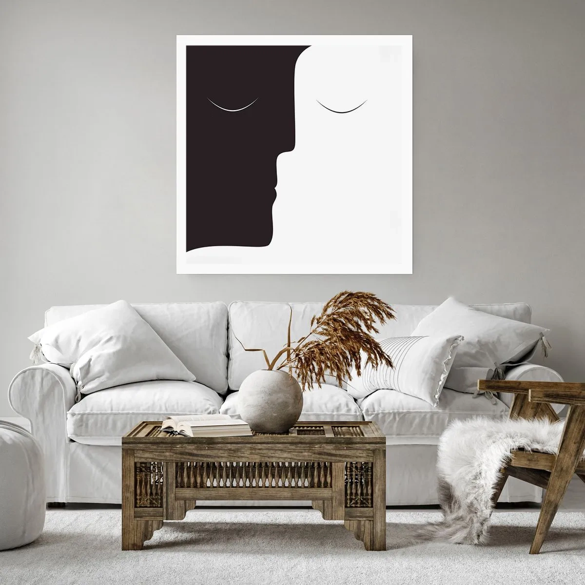 Affiche - Poster - Unité des contraires - 40x40 cm