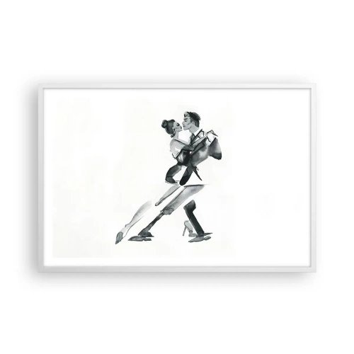 Affiche dans un cadre blanc - Poster - En un battement - 91x61 cm