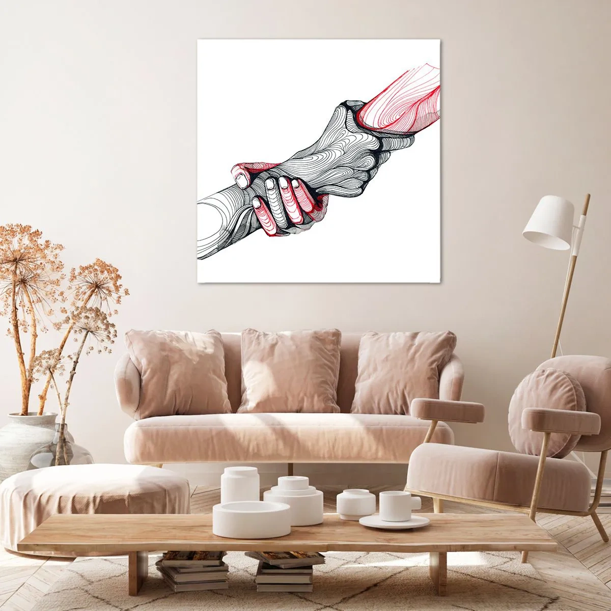Impression sur toile - Image sur toile - Vous êtes entre de bonnes mains - 30x30 cm