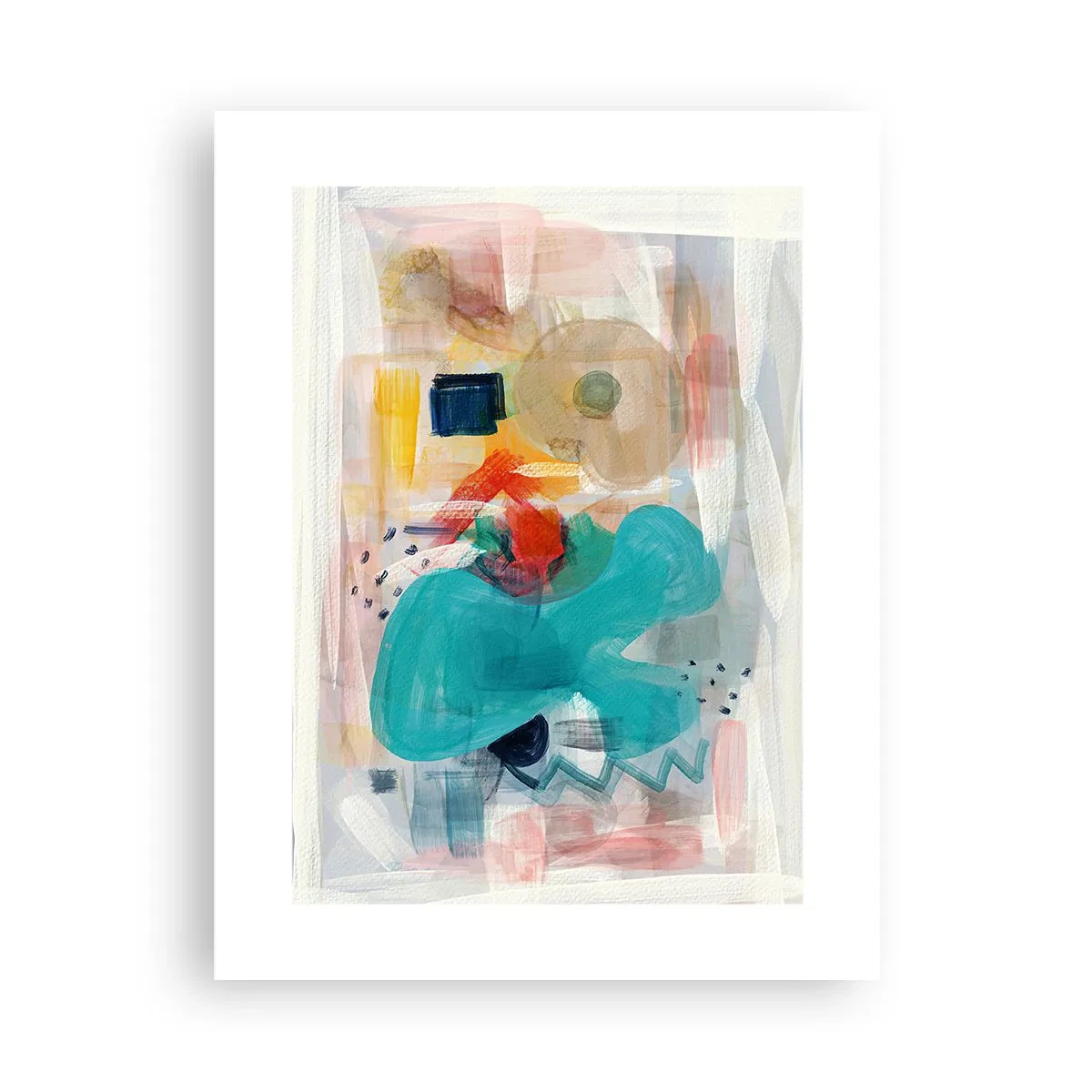 Affiche - Poster - Jeu de couleurs - 30x40 cm