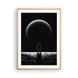Affiche dans un chêne clair - Poster - Face à face - 50x70 cm