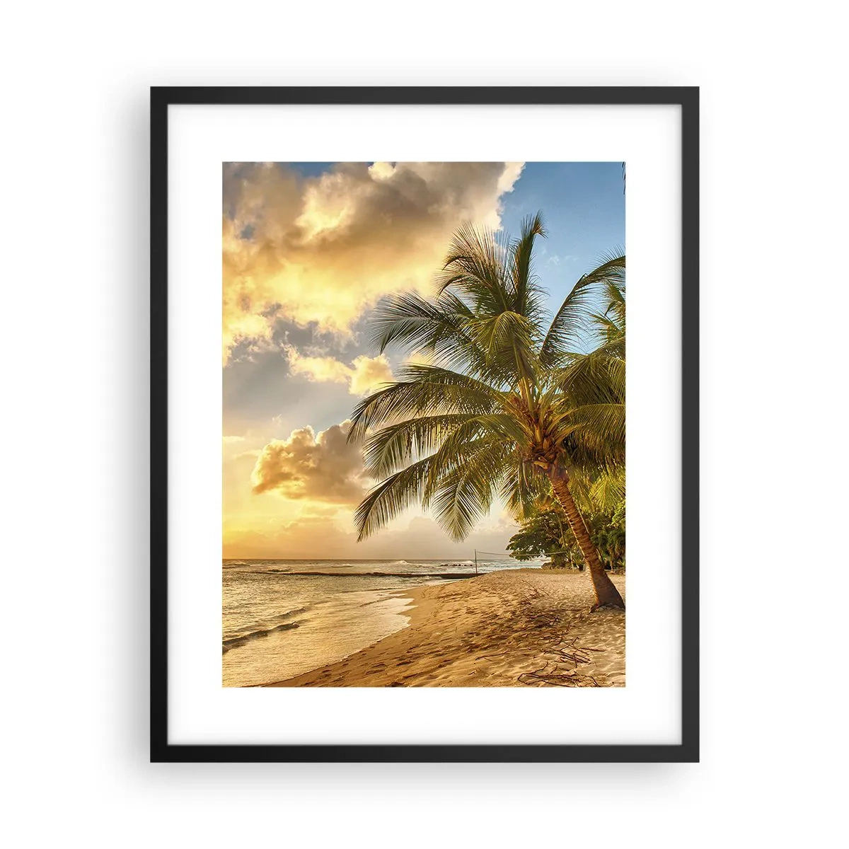 Affiche dans un cadre noir - Poster - Été éternel, toujours des vacances - 40x50 cm