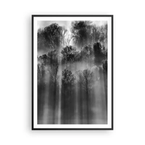 Affiche dans un cadre noir - Poster - Dans les flots de lumière - 70x100 cm