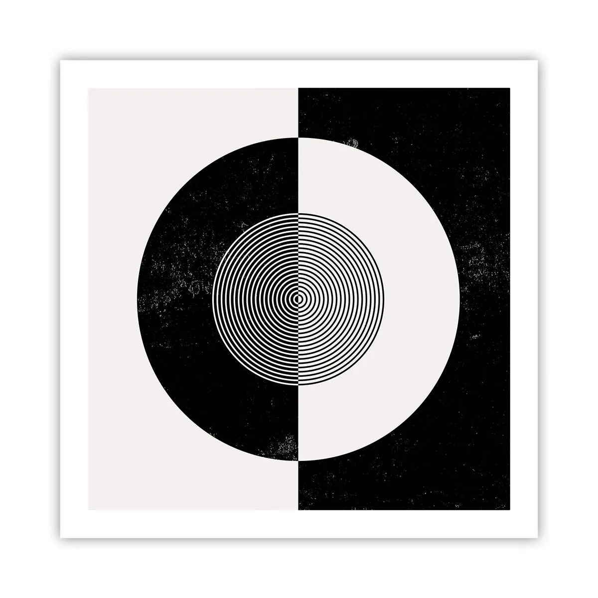 Affiche - Poster - Harmonie de noir et blanc - 60x60 cm