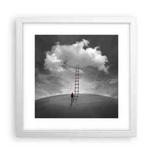 Affiche dans un cadre blanc - Poster - Tout est possible - 30x30 cm