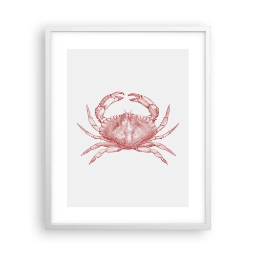 Affiche dans un cadre blanc - Poster - Le crabe des crabes - 40x50 cm